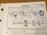 Delco-Remy Delcotron Generator 1100717 and Up, Parts List Instructions.