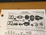 Delco-Remy Cranking Motor 1109691 & Up Parts List Instructions.