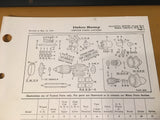Delco-Remy Cranking Motor 1108234 & Up Parts List Instructions