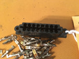 King Bendix 16 pin Dual Edge Install Connector, Black, New with 16 pins.