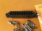 King Bendix 20 Pin Dual Edge Install Connector, Black, New, with 20 install pins.