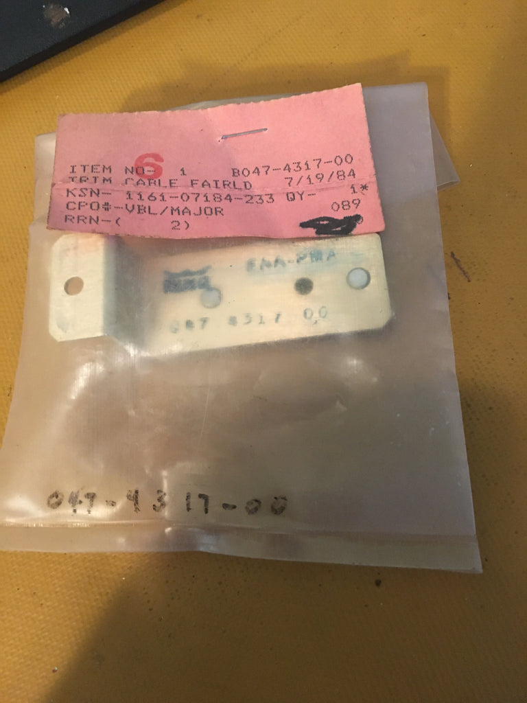 King Radio Small Part:  047-4317-00 aka 047-04317-0000 Trim Cable Fairld,  NOS.