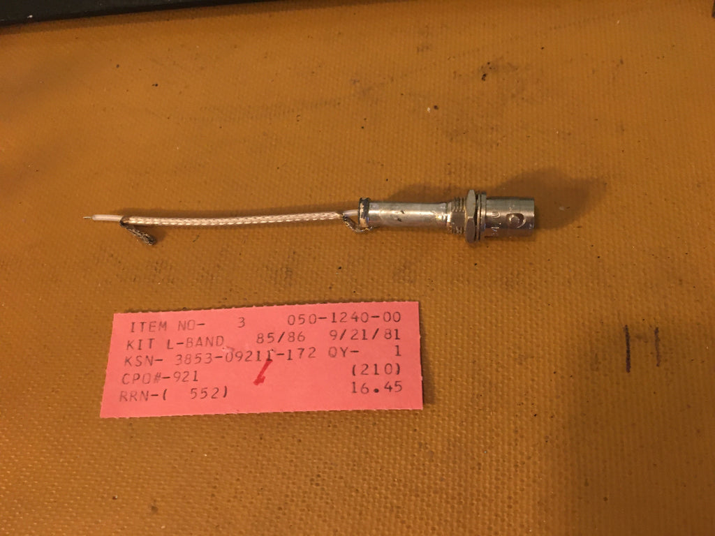 King Small Part: 050-1240-00 aka 050-01240-0000 L-Band Test Lead, ,  NOS.