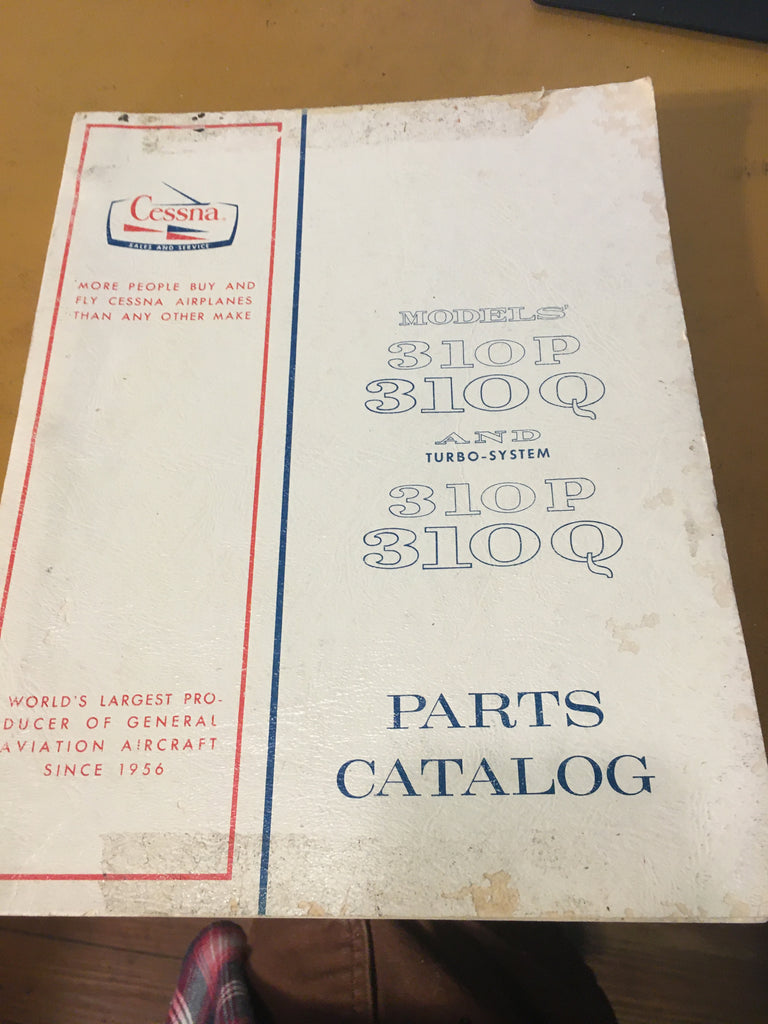 Cessna 310P, 310Q,T310P & T310Q Parts Manual.