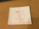 Instrument Panel Template kpn 057-2105-05, fits KA51A,   NOS.