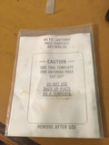 KA-131 Antenna Hole Template 057-1996-00.   NOS