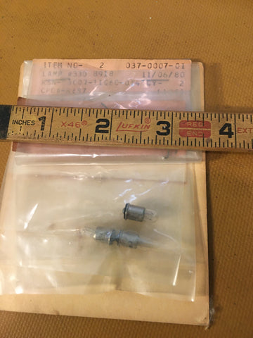 1, One, King Radio Small Part:  037-0007-01 aka 037-00007-0001,  Lamp NOS.