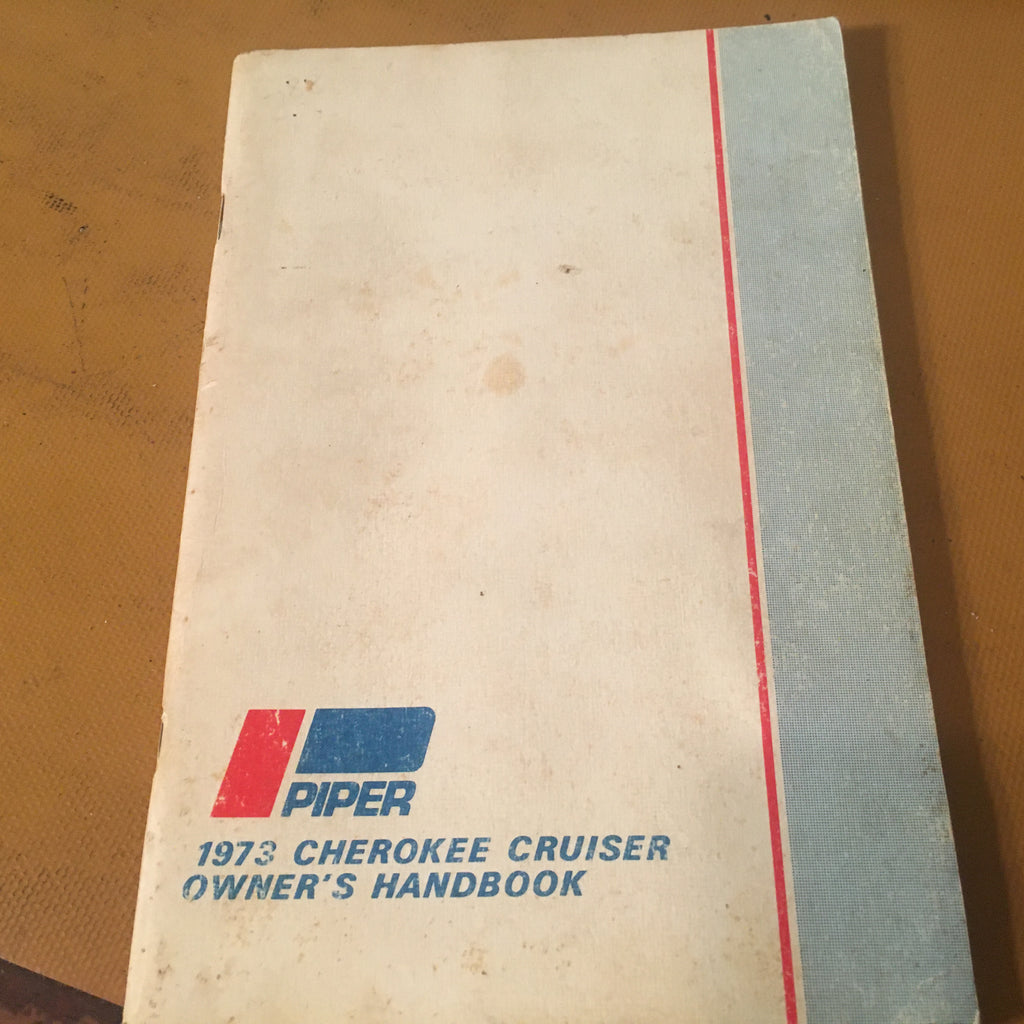 1973 Piper Cherokee 140 Cruiser, PA-28-140 Owner's Handbook.