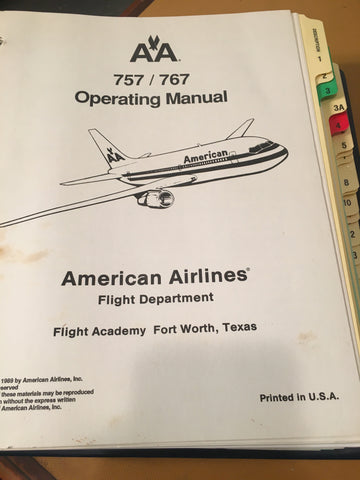 Boeing 757, 767 Operating Manual.