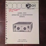 Krohn-Hite Model 3500 Band-Pass Filter Operating & Service Manual.