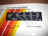 Bendix TPR-2060,  TR-2061A Transponder Pilot's Guide.