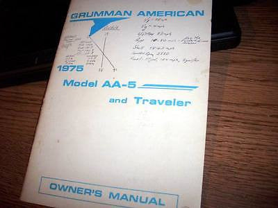 1975 Grumman American AA-5 and Traveler Owner's Manual.