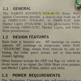 Narco VOA-40 and VOA-50 Nav Indicator Install Manual.