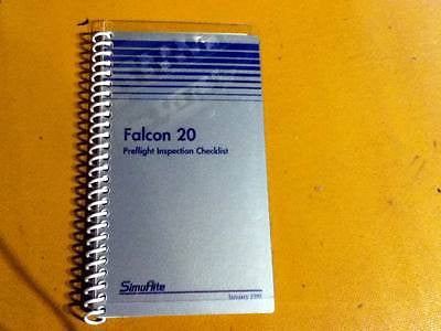 SimuFlite Falcon 20 Preflight Inspection Checklist.