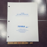 Terra TX 3200 VHF Install Operator's Manual.