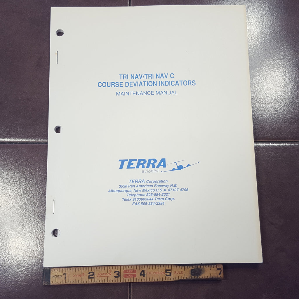 Terra Tri Nav & Tri Nav C Maintenance Manual.