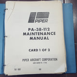 Piper Tomahawk PA-38-112 Maintenance Manual.