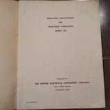 Hickok Videometer Model 650  Operating Manual.