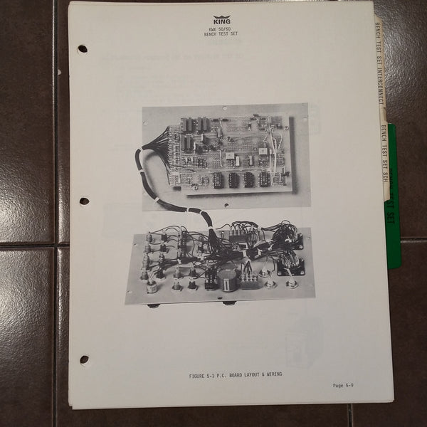 Kin Kl50 Guide Book King KWX 50 and KWX 60 TestSet Service Manual. – G's Plane Stuff