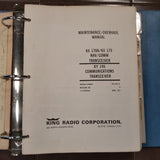 King KX 170A, KX 175 & KY 195 Maintenance & Parts Manual.