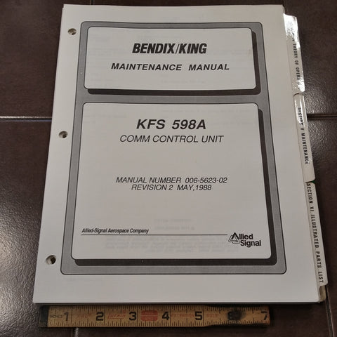 King KFS 598A Comm Control Service Manual.
