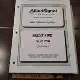 King KLN 90A GPS Rnav Service Manual.