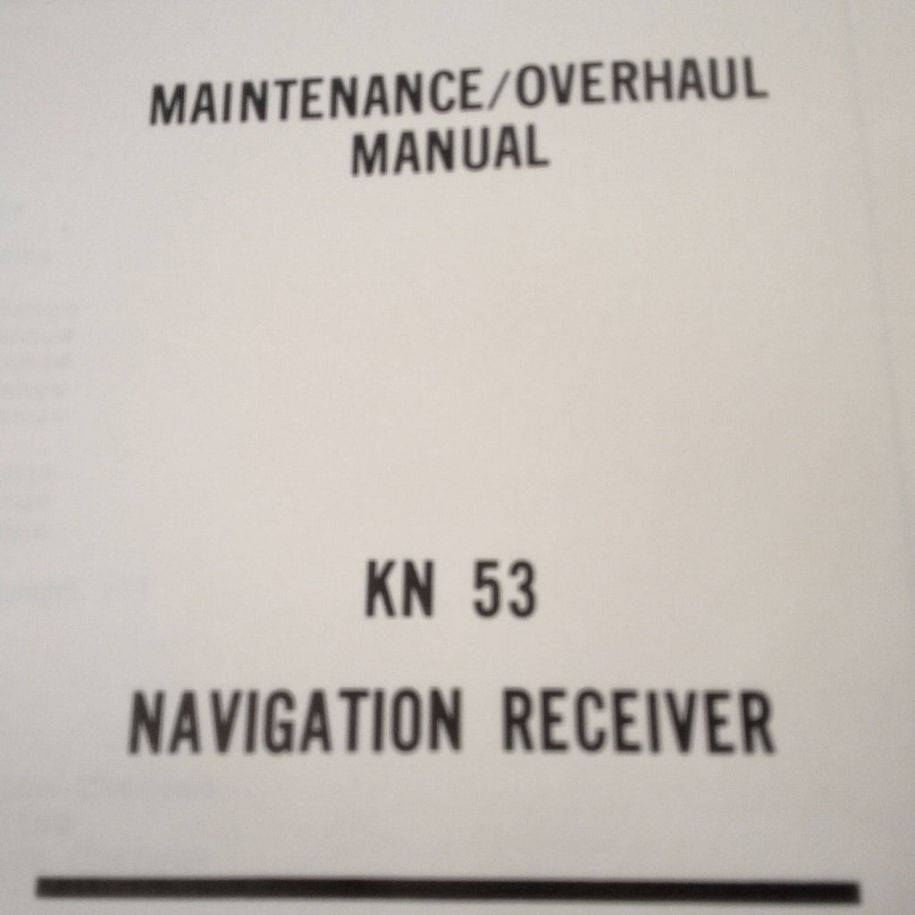 King KN 53 Nav Service Manual.
