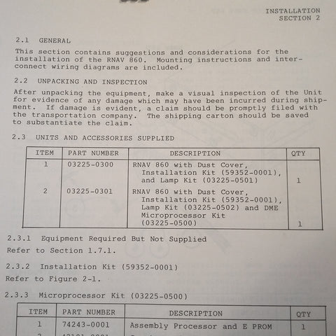 Narco Rnav 860 Install Manual.