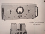 ARC TYPE H-16 VOR Standard Course Checker Instruction Manual.