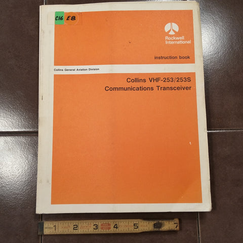 Collins VHF-253 VHF 253S Service Manual.