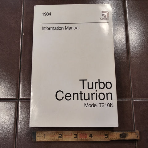 1984 Cessna T210N Turbo Centurion Pilot's Information Manual