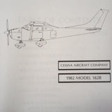 1982 Cessna Skylane 182R Pilot's Information manual.