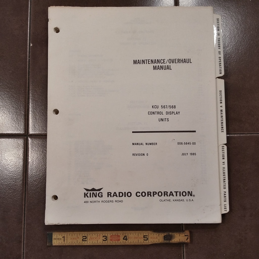 King KCU 567 & KCU 568 Service manual.