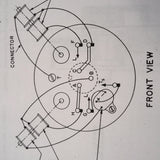 Weston Type E-12 Electrical Tachometer Service, Ohc & Parts Manual. Circa 1944, 1952.