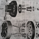 Weston Type E-12 Electrical Tachometer Service, Ohc & Parts Manual. Circa 1944, 1952.