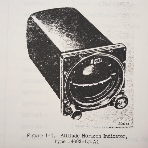 Eclipse Pioneer Attitude Horizon Gyro 14602, 14613 & 6610 Series Overhaul Manual.  Circa 1964, 1970.