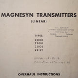 Eclipse-Pioneer Magnesyn Transmitters (Linear) Overhaul Manual.  Circa 1948.