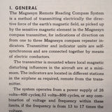 Eclipse-Pioneer Magnesyn Remote Compass System 10061 10062 Overhaul Manual.  Circa 1943.