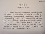 Bendix Pioneer Autosyn Compass Indicator Type 5920 Overhaul Manual. Circa 1949.