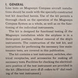 Bendix Pioneer Magnesyn Compass System 10061, 10062 Line Test Procedure Manual.  Circa 1944.