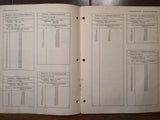 Bendix Pioneer Calibration Data Tables for Magnesyn Indicators Overhaul Manual.  Circa 1950.