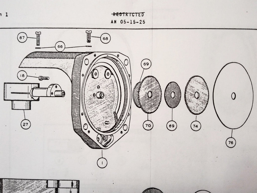 Kollsman 398KN-02 Compass Parts Manual aka Mark-10.