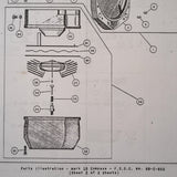 Kollsman 398KN-02 Compass Parts Manual aka Mark-10.