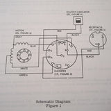 General Design 5400-7295-1 & 5400-7295-2 Turn-Bank Indicator Maintenance Manual. Circa 1978.