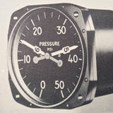 Kollsman Teletorque Dual Pressure Indicators 0-4-12,  0-4-34 & 0-4-56 Overhaul Manual. Circa 1949.