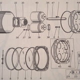 Kollsman Teletorque Dual Pressure Indicators 0-4-12,  0-4-34 & 0-4-56 Overhaul Manual. Circa 1949.