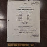 Kollsman Type E-32, E-32A Electric Tachometer Overhaul Manual aka 1461.