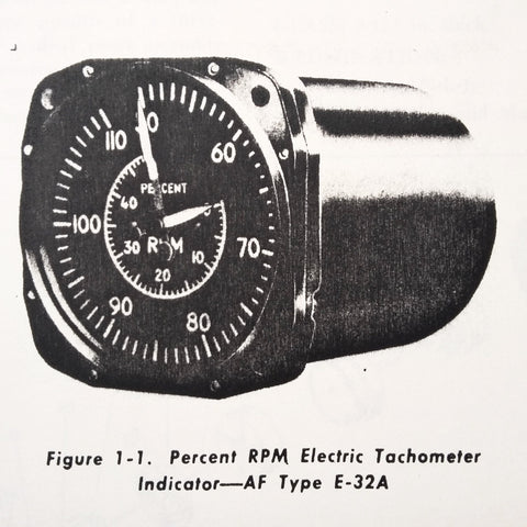 Kollsman Type E-32, E-32A Electric Tachometer Overhaul Manual aka 1461..  Circa 1953, 1971.