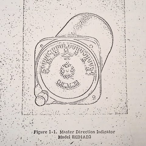 Master Direction Indicator 8KD1AB3 8KD1AN7 Overhaul Manual.  Circa 1953.