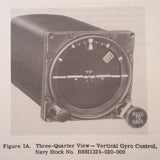 Pioneer J-8 ,  MF-2 Attitude Horizon Indicator & 14605 Vertical Gyro Parts Manual.  Circa 1955.